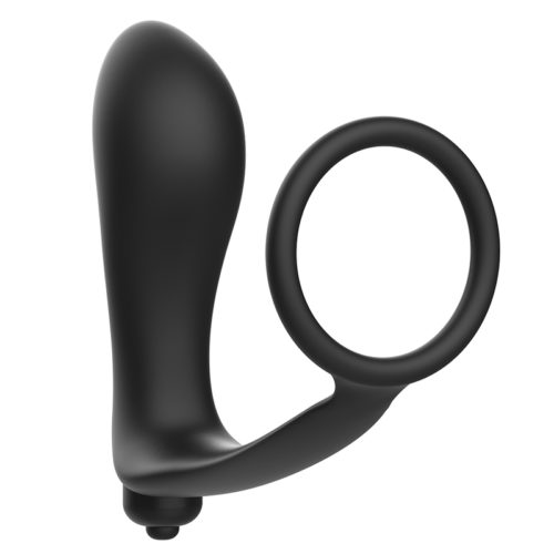 ADDICTED TOYS ANAL MASSAGER AND COCK RING WITH VIBRATOR