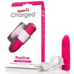 SCREAMING O RECHARGEABLE MASSAGER - POSITIVE - PINK