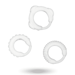 ADDICTED TOYS  C-RING SET CLEAR