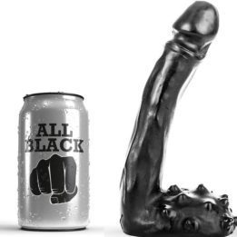 ALL BLACK DILDO 19CM