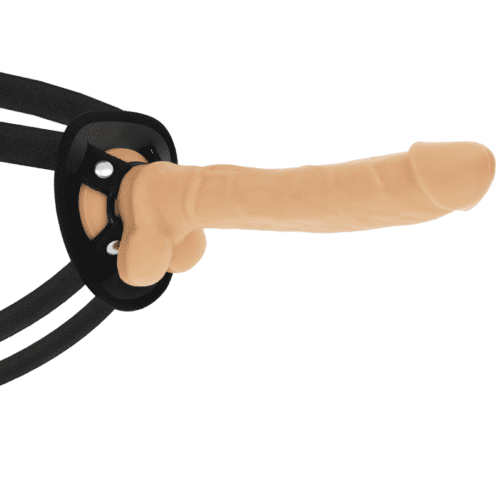 COCK MILLER HARNESS + SILICONE DENSITY ARTICULABLE COCKSIL 24 CM