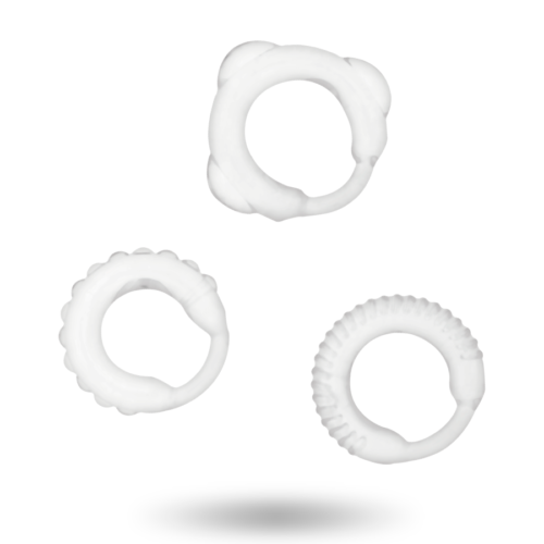 ADDICTED TOYS  C-RING SET CLEAR